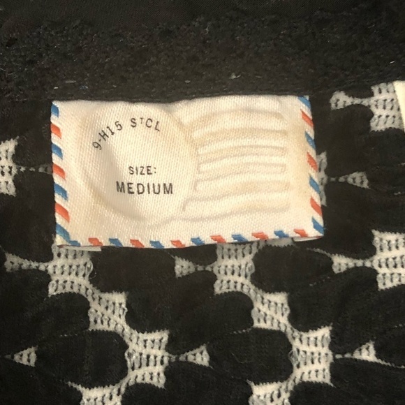 Anthropology Postmark black and white top, medium - Picture 5 of 7